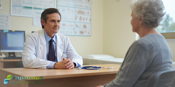 Пациент на приёме у врача